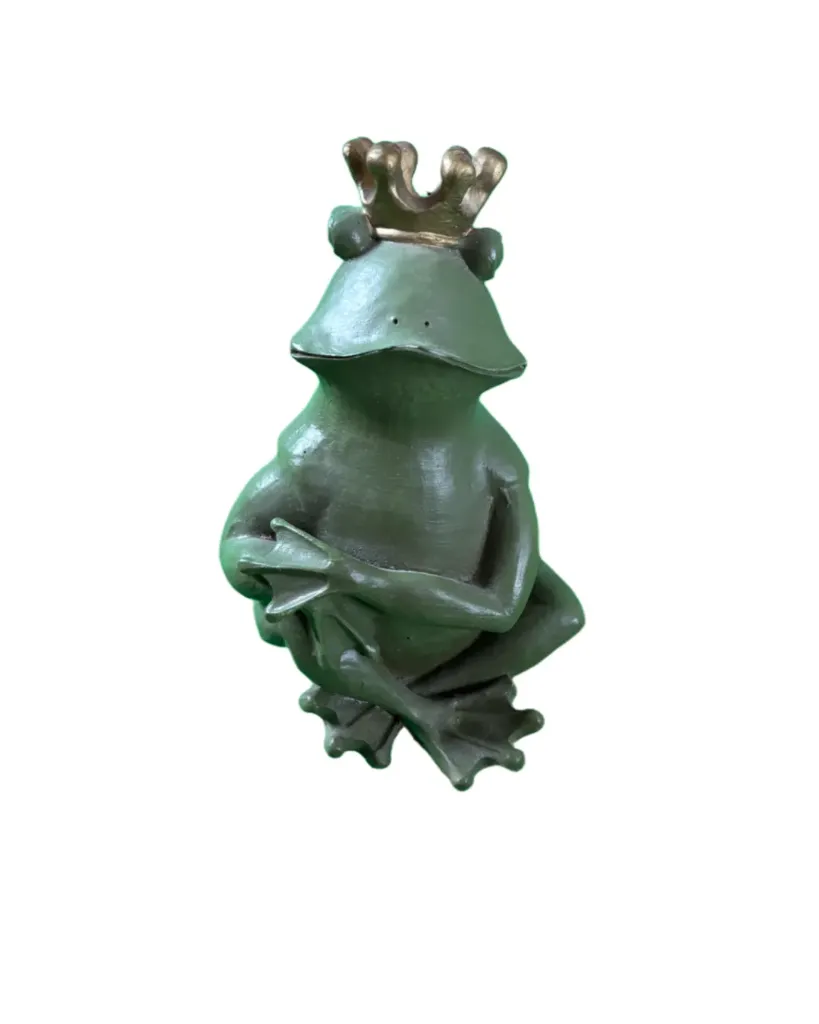 Pyntefigur frosk grønn