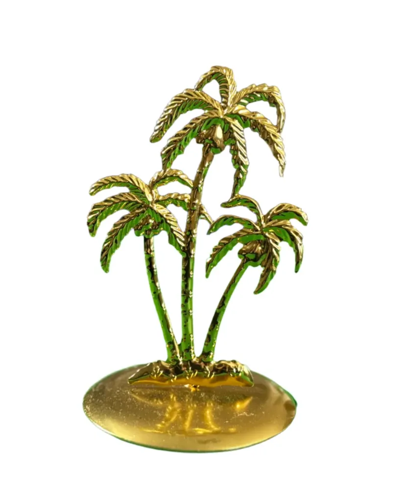 Pyntefigur Palme i gullfarge