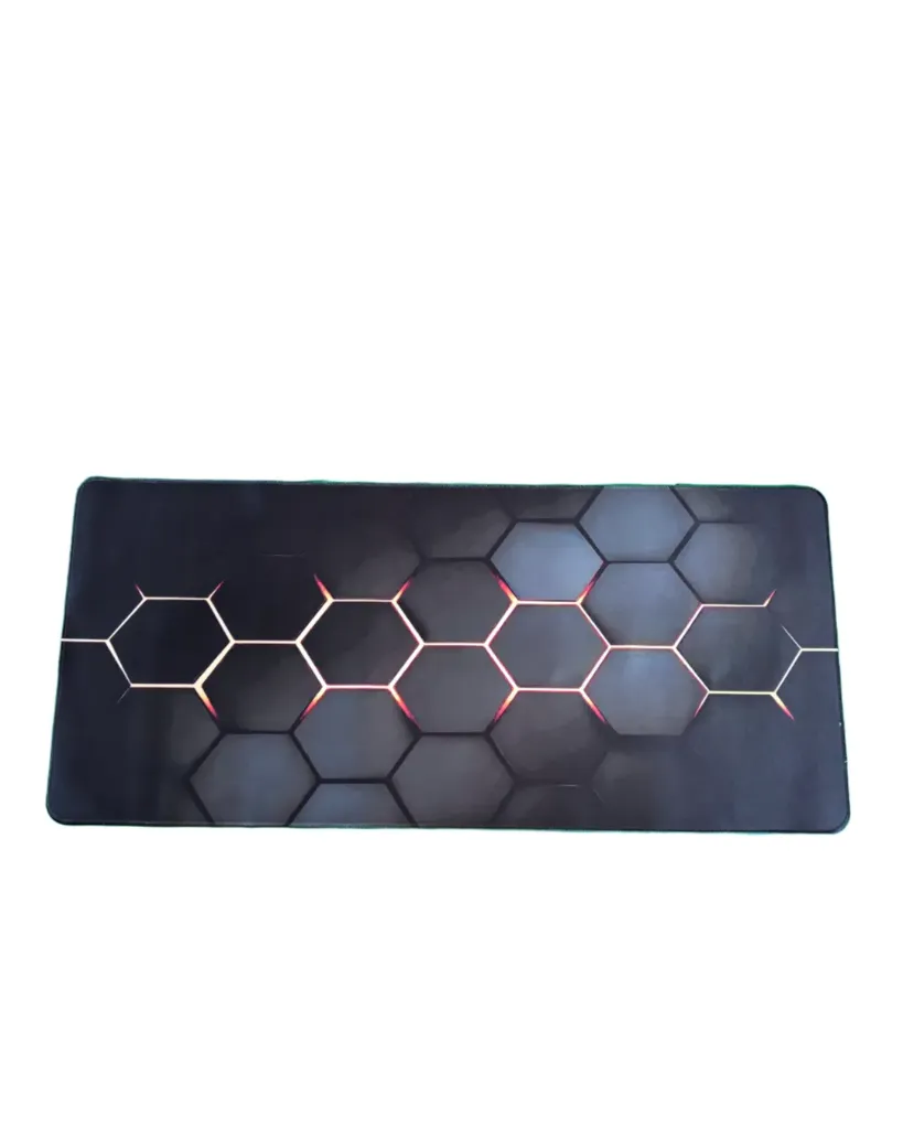 Musematte / skrivebordsmatte - 40x89cm Svart/gull