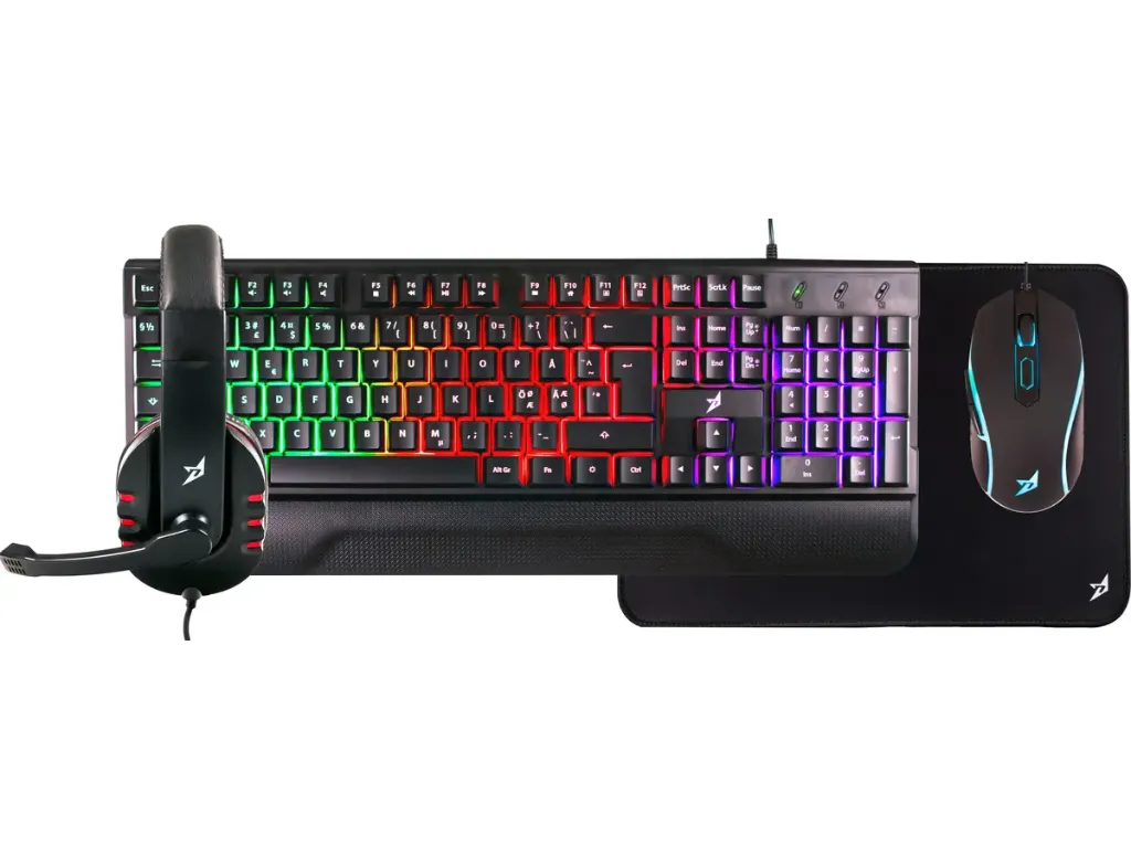 KD3 gamingpakke med mus, tastatur og headset (Fra Elkjøp)