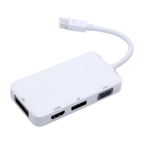 Eletra Mini displayport multiadapter, HDMI/VGA/dvi/displayport (Fra Power)