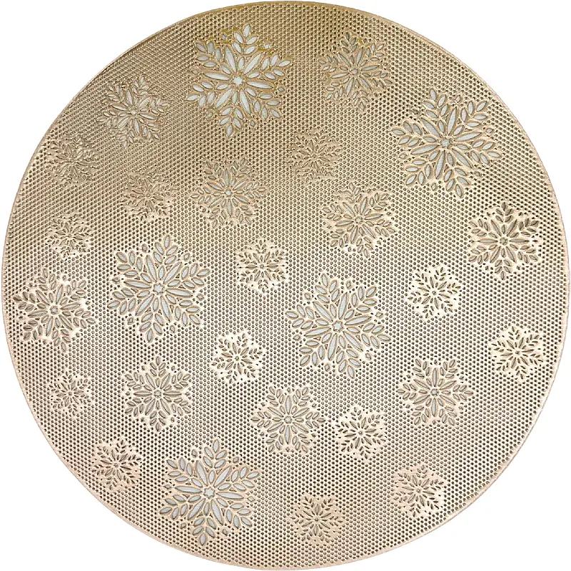 Dekkbrikke gullfarget