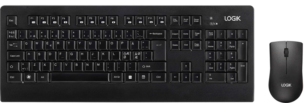 Logik trådløs mus og tastatur