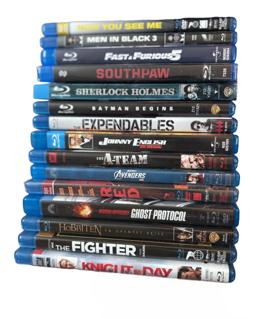 Film Bluraypakke Action - 15stk