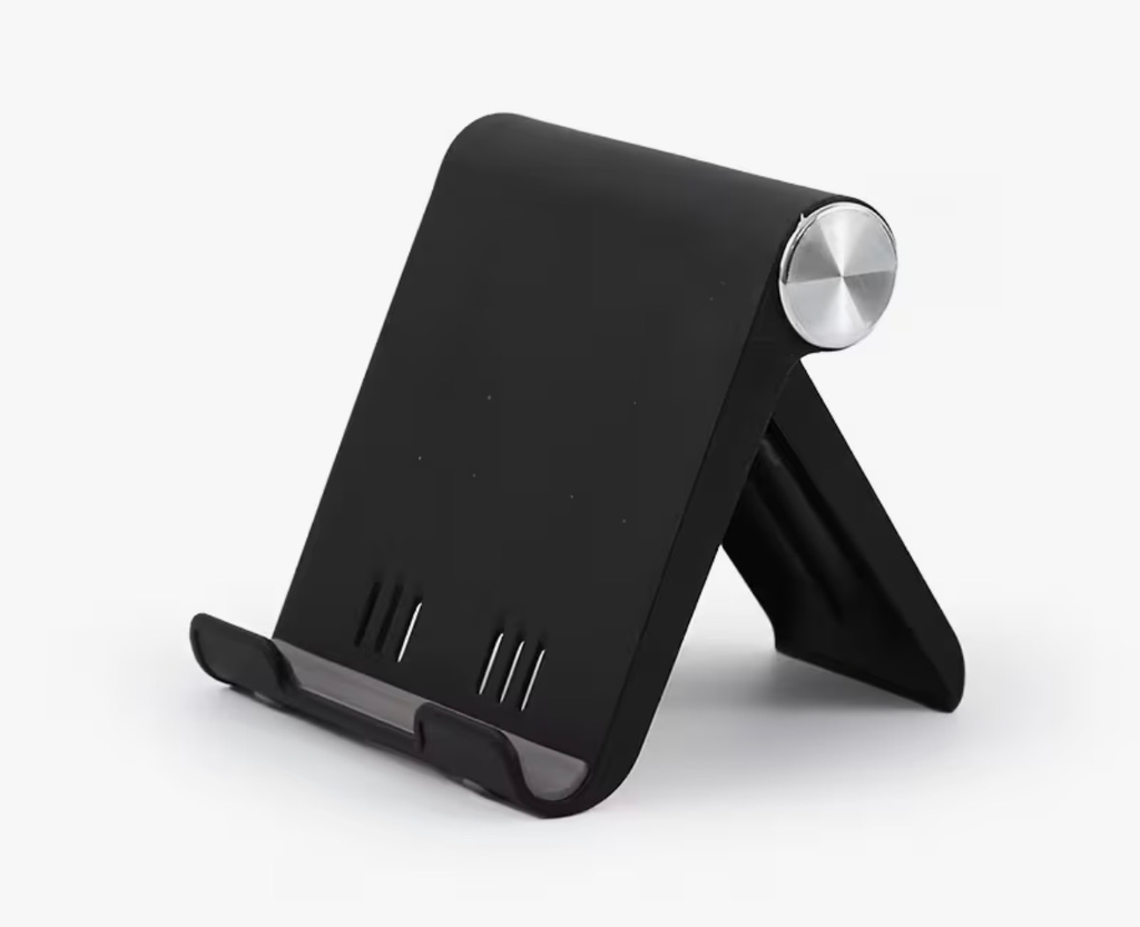 Mobilholder svart/sølv