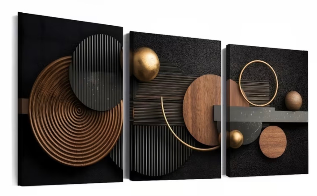 Bilde - 3 deler svart