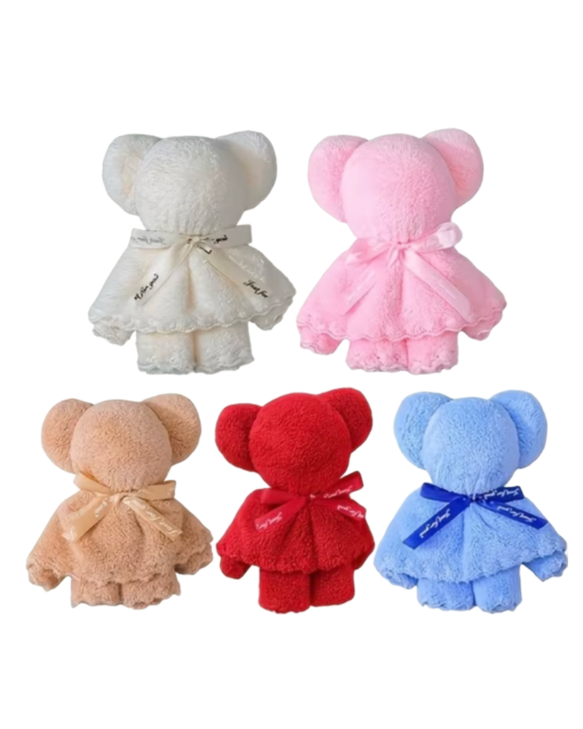 Håndklebjørn i gavepose