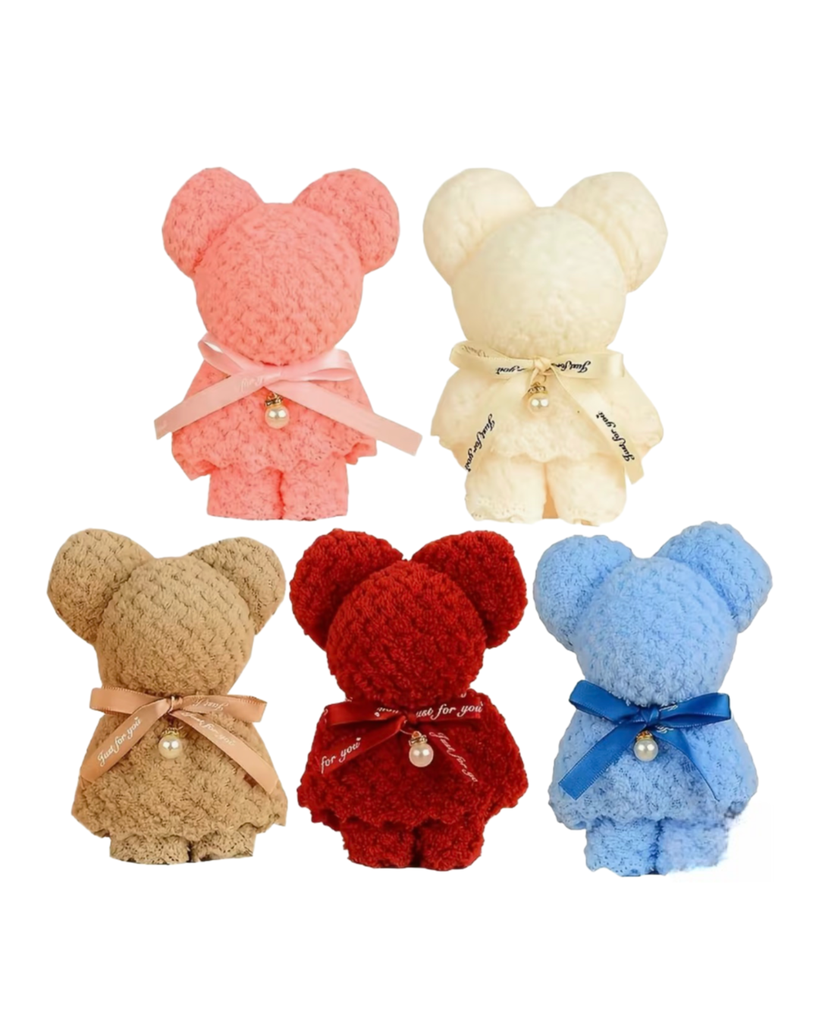 Håndklebjørn i gavepose