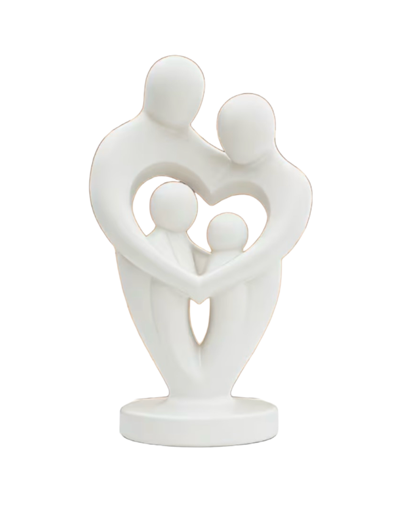 Figur familie hvit (C.L)