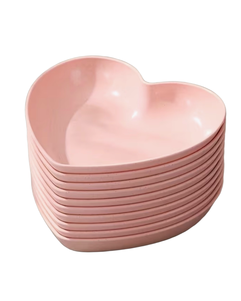 Hjerteskål rosa