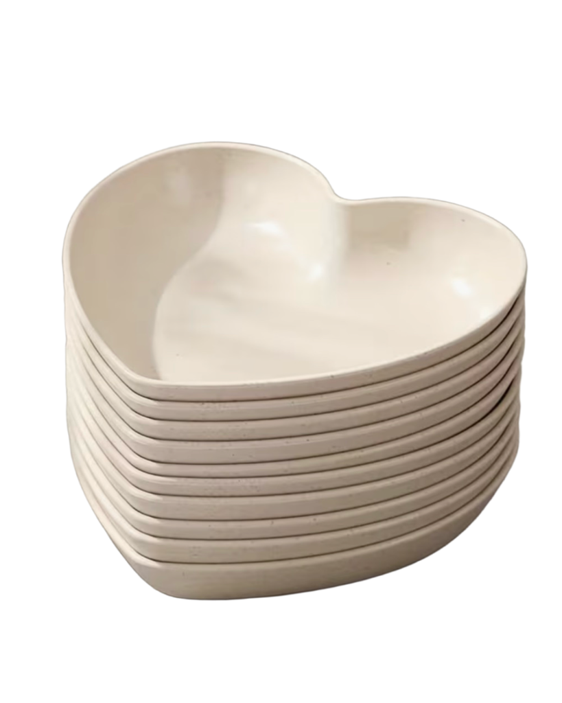 Hjerteskål beige
