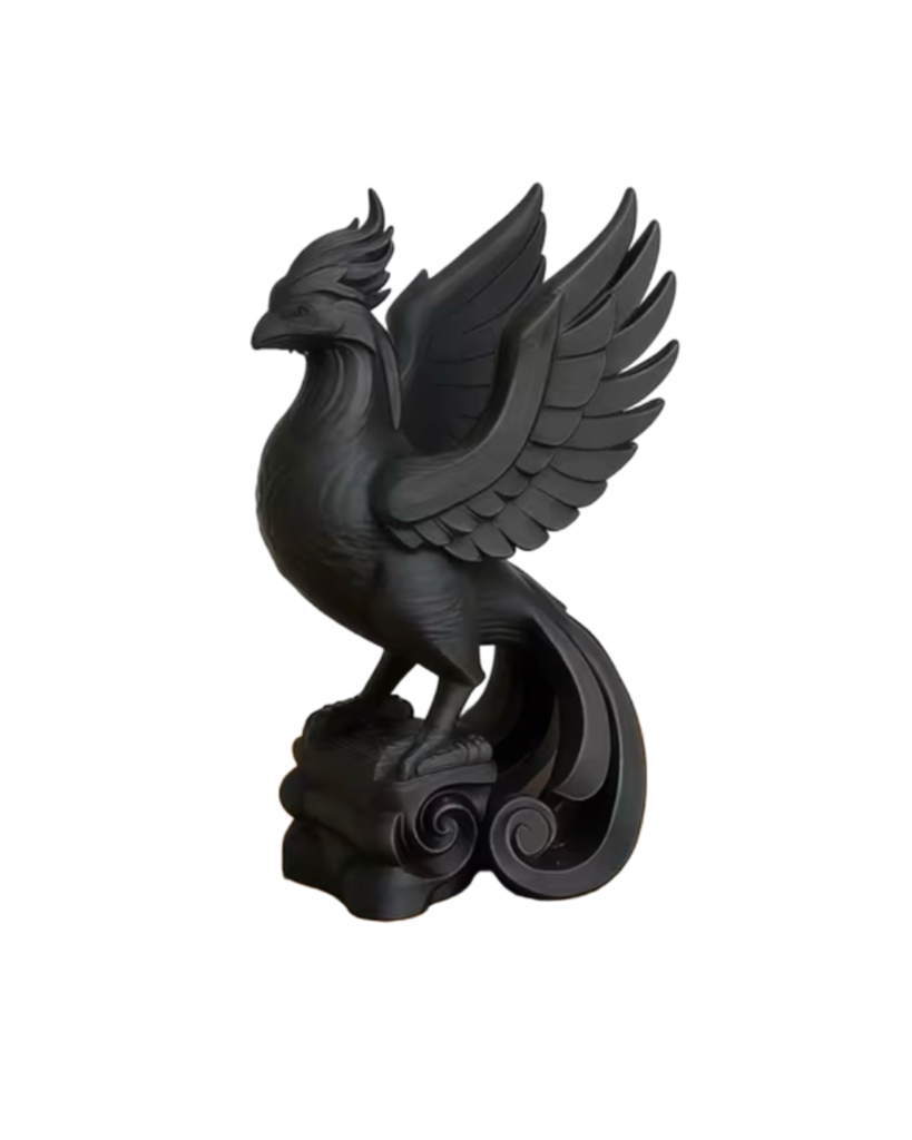 Figur drage svart (A.G)