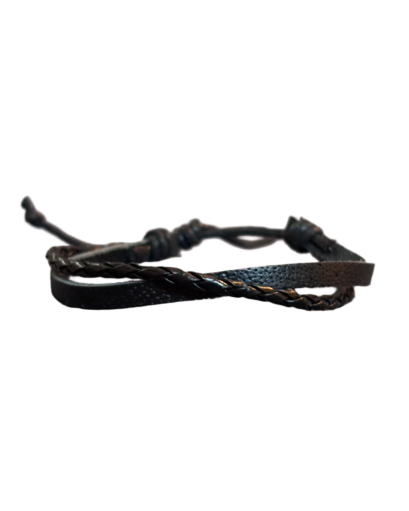 Armbånd L - brun & svart (Brun)