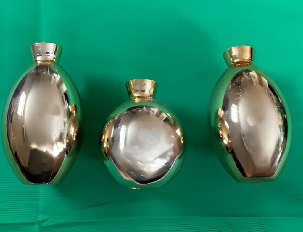 Lysestake i gullfarge - 3pk