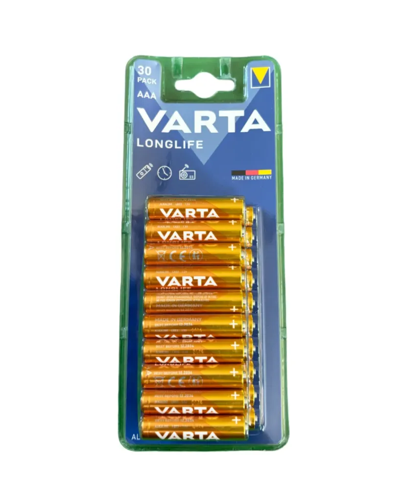 Varta AAA batterier - 30pk